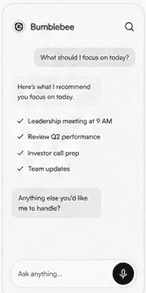 Bumblebee chat answering: what should I focus on today