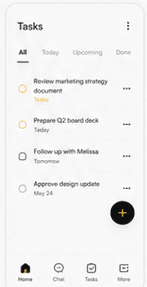 Bumblebee task list with board deck prep and follow ups